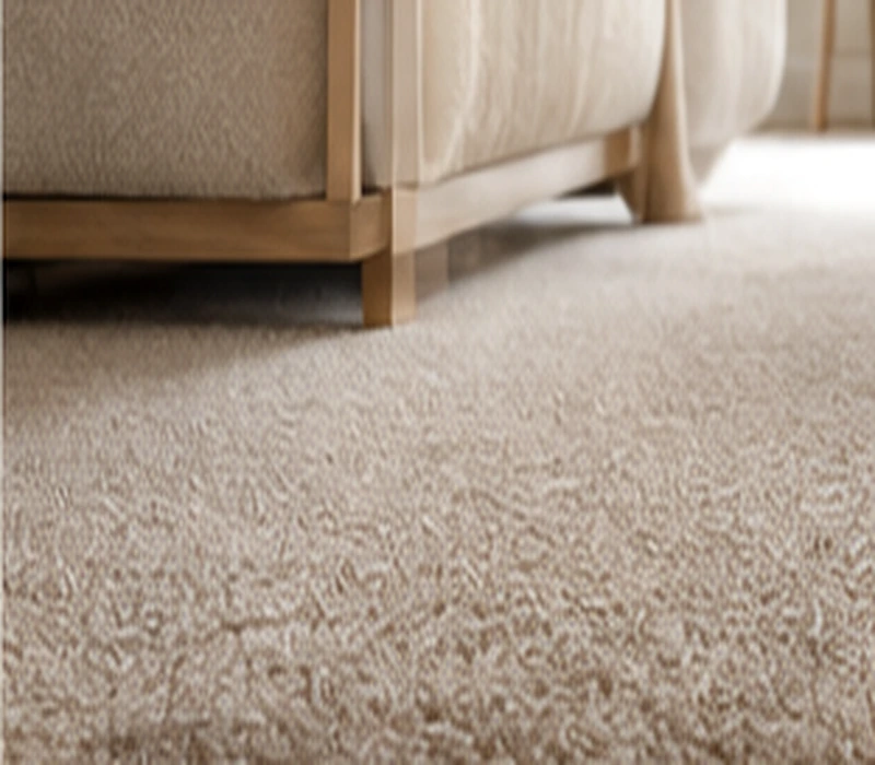 Close-up carpet flooring fitting detail